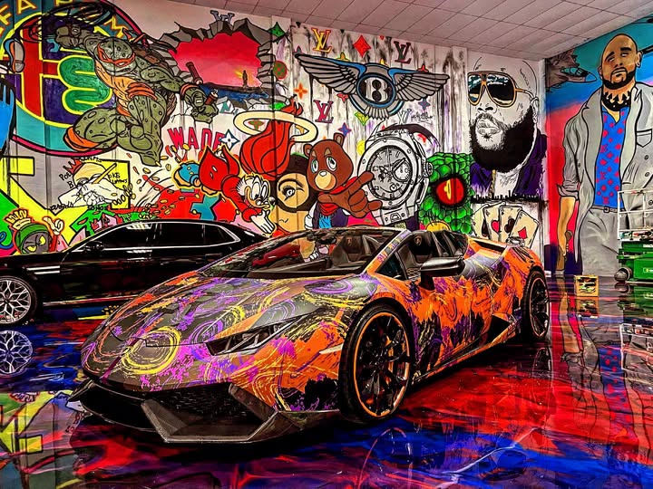 Showroom Miami luxury automotive background